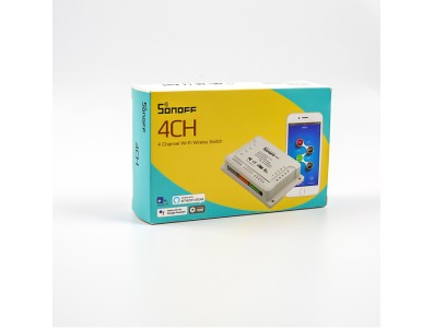 Sonoff 4CH R3 Interruptor Inteligente 4 Canais 10A com suporte a Google e Smart Home Automation - Imagem 1