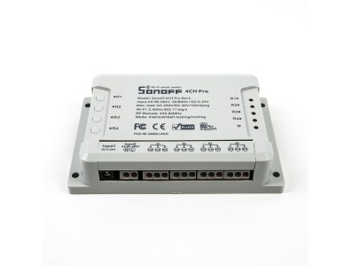 Sonoff 4CH PRO R3 Interruptor Inteligente Multicanal Wi‑Fi 10A, Controle Remoto e Automa&ccedil;&atilde;o Inteligente - Imagem 2