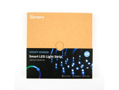 Fita de LED Sonoff 5050 RGB 2 m WiFi inteligente cort&aacute;vel e flex&iacute;vel &agrave; prova d'&aacute;gua com controle por app, compat&iacute;vel com Alexa e - Imagem 5