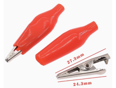 Conector de teste clip jacar&eacute; 28 mm para Arduino - Imagem 1