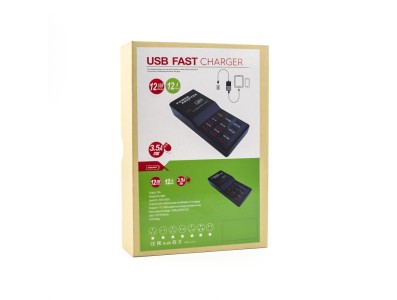 Carregador USB multifuncional 12 interfaces 5V 3,5A 2,5A 1,5A - Imagem 2