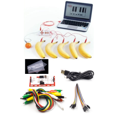 Kit Deluxe Makey sem logo &mdash; cabo USB, fios Dupont e clipes jacar&eacute; para crian&ccedil;as