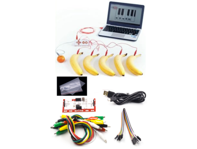 Kit Deluxe Makey sem logo &mdash; cabo USB, fios Dupont e clipes jacar&eacute; para crian&ccedil;as - Imagem 1