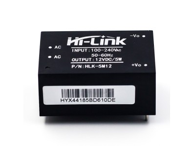M&oacute;dulo fonte AC-DC HLK-5M12 220V para 12V - Imagem 4