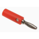 Conector banana 4mm vermelho adaptador para cabo - Thumb - 1