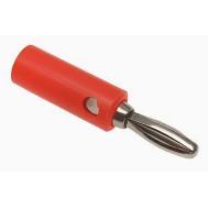 Conector banana 4mm vermelho adaptador para cabo