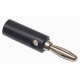 Conector plug banana 4 mm preto para cabo adaptador - Thumb - 1