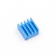 Conjunto de dissipadores de alum&iacute;nio azul para Raspberry Pi 3B/4B - Thumb - 4