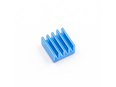 Conjunto de dissipadores de alum&iacute;nio azul para Raspberry Pi 3B/4B - Imagem 4
