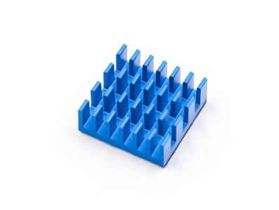 Conjunto de dissipadores de alum&iacute;nio azul para Raspberry Pi 3B/4B - Imagem 5