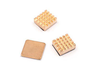 Conjunto de dissipadores em cobre puro ultra resistentes para Raspberry Pi 3B+/4B - Imagem 1