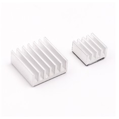 Conjunto 2 em 1 de dissipadores de alum&iacute;nio para Raspberry Pi 3/4