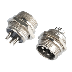 Conector circular GX16 5 pinos macho (tipo aviation)