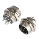 Conector circular GX16 7 pinos macho (plugue aviador) - Thumb - 1