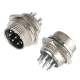 Conector GX16 circular 8 pinos macho tipo aviation - Thumb - 1