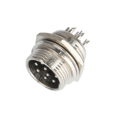 Conector circular de avia&ccedil;&atilde;o GX16 9 pinos macho