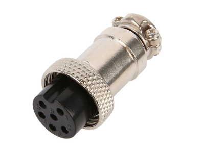 Conector circular GX16 f&ecirc;mea 6 pinos (avia&ccedil;&atilde;o) - Imagem 1