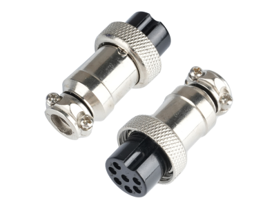 Conector circular f&ecirc;mea GX16 7 pinos (tipo avia&ccedil;&atilde;o) - Imagem 1