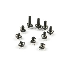 Bot&atilde;o t&aacute;til 6 x 6 x 16 mm