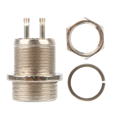 Conector circular GX12 macho 2 pinos tipo avia&ccedil;&atilde;o
