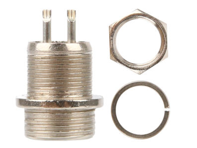 Conector circular GX12 macho 2 pinos tipo avia&ccedil;&atilde;o - Imagem 1
