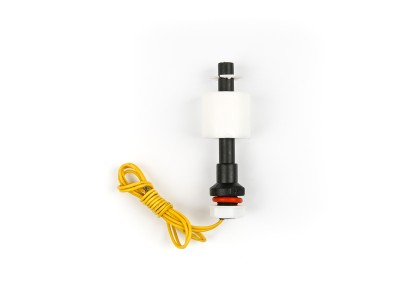 Chave boia de n&iacute;vel P6210 preta 0-110V 10W em pl&aacute;stico PP anticorrosivo com cabo 400 mm (MF) - Imagem 1