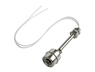 Interruptor de n&iacute;vel por flutuador com comprimento fixo 100 mm, a&ccedil;o inoxid&aacute;vel para alta temperatura, flutuador &uacute;nico, cabo 350  - Imagem 2