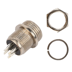 Conector circular GX12 4 pinos macho