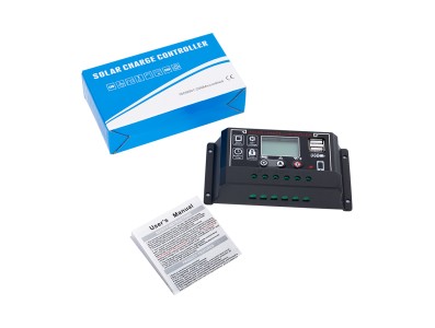 Controlador de Carga Solar PWM 10A 12/24V com USB duplo e Display LCD - Imagem 6