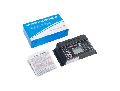 Controlador de Carga Solar PWM 30A 12/24V com duas portas USB e display LCD - Imagem 3