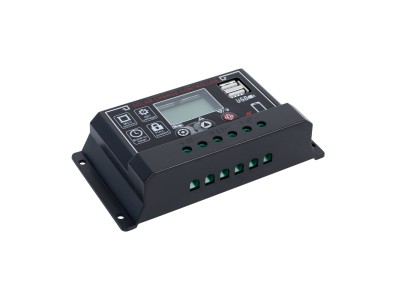 Controlador de Carga Solar PWM 40A 12/24V com USB duplo e Display LCD - Imagem 2