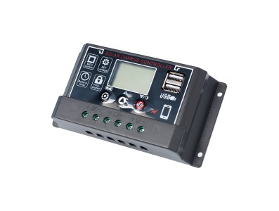 Controlador de Carga Solar PWM 60A 36V/48V/60V com Duas Portas USB e Display LCD - Imagem 4