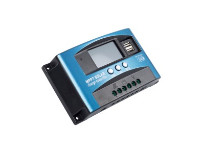 Controlador de Carga Solar MPPT 30A 12V/24V/36V/48V/60V, Carregador Solar Autom&aacute;tico com Dupla USB e Display LCD - Imagem 3
