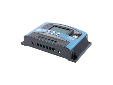 Controlador de Carga Solar MPPT 30A 12V/24V/36V/48V/60V, Carregador Solar Autom&aacute;tico com Dupla USB e Display LCD - Imagem 4
