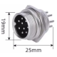 Plug circular GX20 9 pinos macho (aviation) - Thumb - 1