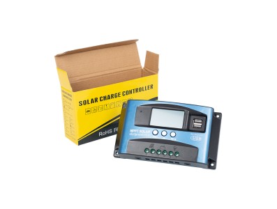 Controlador de Carga Solar MPPT 100A 12/24V, Regulador de Carga com Display LCD, USB Duplo e Carregador Solar Autom&aacute;tico - Imagem 6