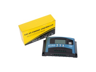 Controlador de Carga Solar MPPT 100A 12V/24V/36V/48V/60V, Display LCD, USB Duplo, Carregador Solar Autom&aacute;tico e Regulador - Imagem 6