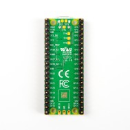 Placa de desenvolvimento Raspberry Pi Pico (RP2040) com soldagem