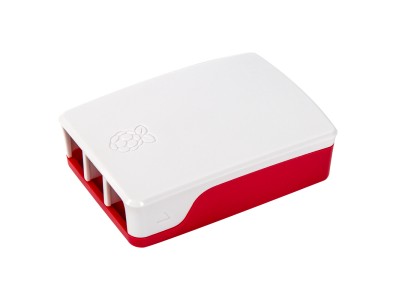 Gabinete ABS vermelho e branco para Raspberry Pi 4B - Imagem 3