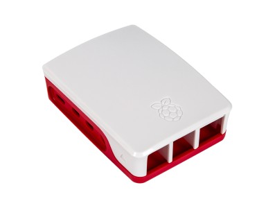 Gabinete ABS vermelho e branco para Raspberry Pi 4B - Imagem 4