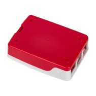 Gabinete ABS vermelho e branco para Raspberry Pi 4B