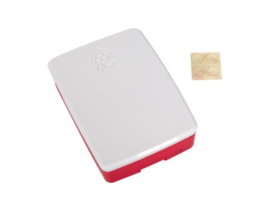 Gabinete ABS vermelho e branco para Raspberry Pi 4B - Imagem 6