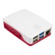 Gabinete oficial para Raspberry Pi 4B em ABS vermelho e branco - Thumb - 2