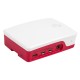 Gabinete oficial para Raspberry Pi 4B em ABS vermelho e branco - Thumb - 3