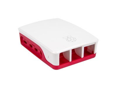 Gabinete oficial para Raspberry Pi 4B em ABS vermelho e branco - Imagem 4