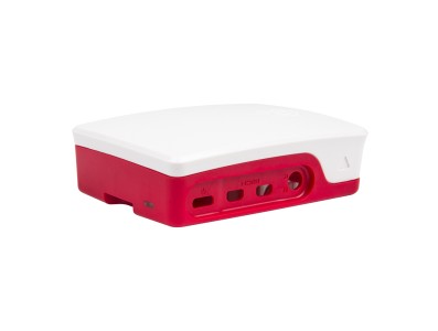 Gabinete oficial para Raspberry Pi 4B em ABS vermelho e branco - Imagem 6