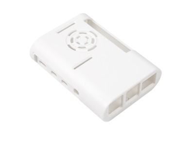 Gabinete ABS branco amplo com porta GPIO de 40 pinos para Raspberry Pi 4B, suporta ventiladores 3007 instalados - Imagem 5