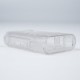 Gabinete ABS transparente largo para Raspberry Pi 4B com porta GPIO de 40 pinos e suporte para ventiladores 3007 - Thumb - 3