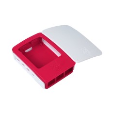 Gabinete ABS vermelho e branco para Raspberry Pi 4B