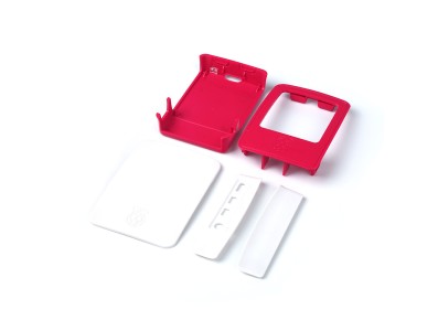 Gabinete ABS vermelho e branco para Raspberry Pi 4B - Imagem 5